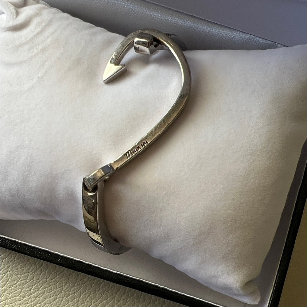 Miansai Polished Silver Hook Cuff